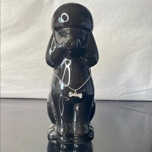 Black poodle piggy bank‎ with Glossy Finish